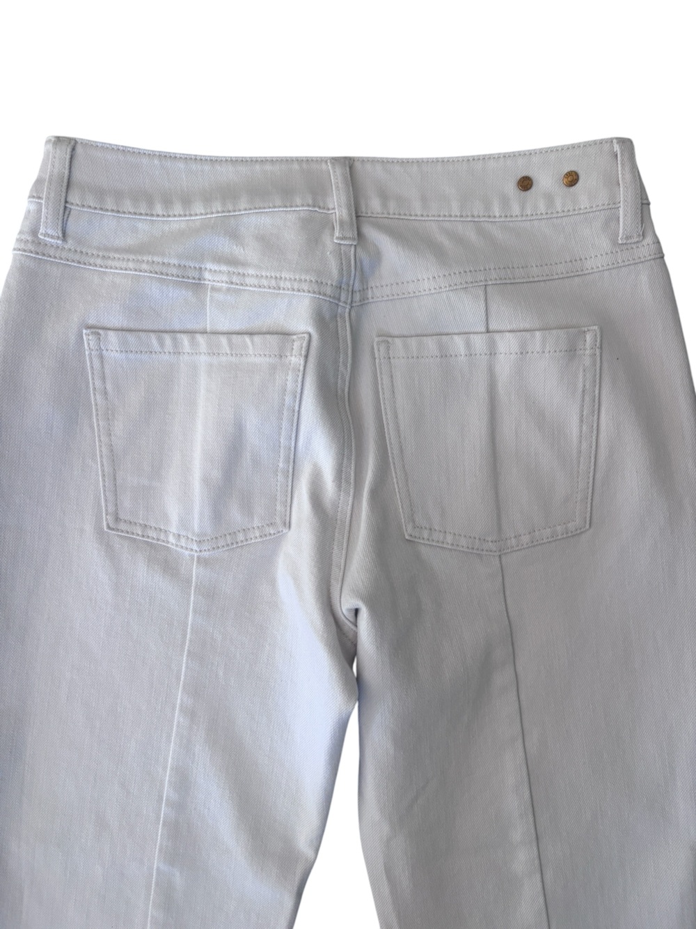 Cabi Soho Jeans Cream Straight Leg Jeans Ankle Crop Style 6701 - Picture 7 of 14